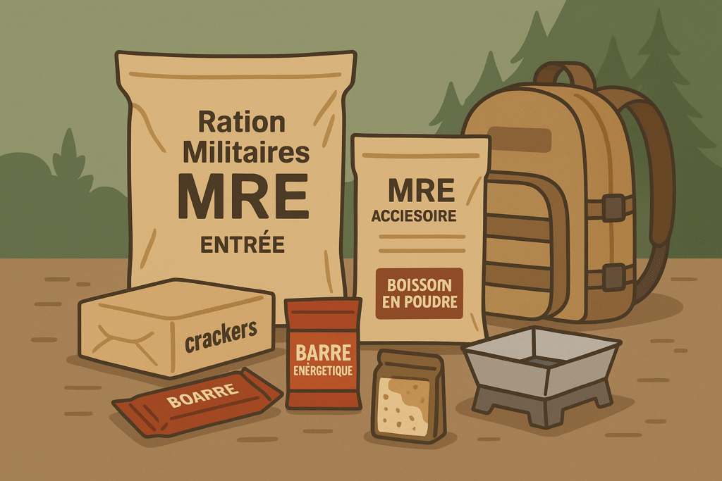 ration militaire survivalisme, MRE, RICR