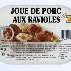 Joue de porc aux ravioles