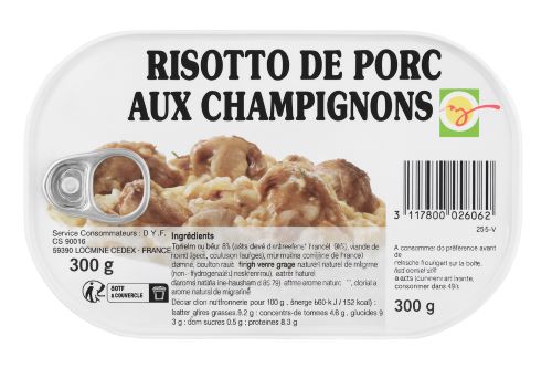 Risotto de port aux champignons