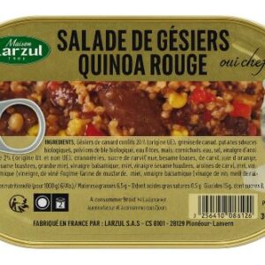 Salade de gésiers au quinoa rouge
