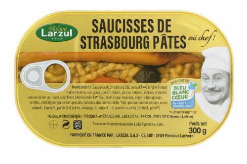 Saucisses de Strasbourg pates