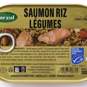 Saumon riz légumes