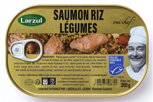 Saumon riz légumes